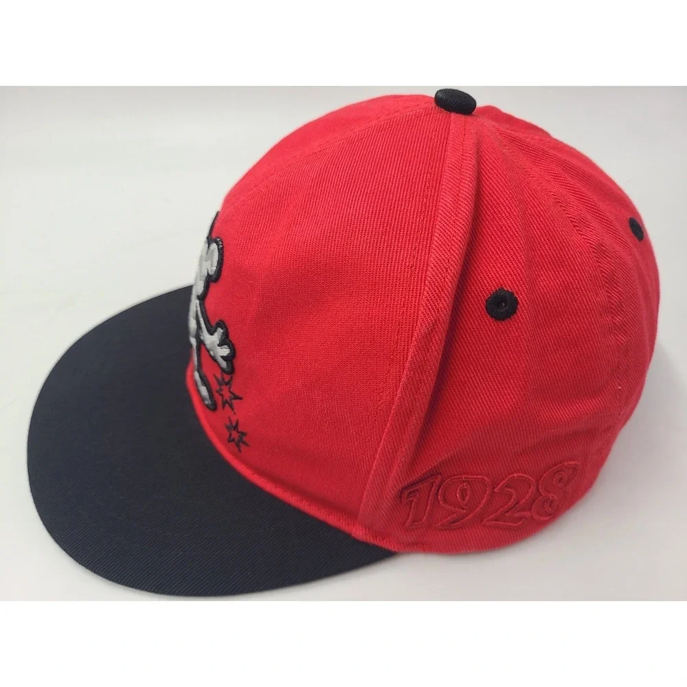 Disney Parks Mickey Mouse Magic Logo Snapback Hat Cap Cotton Men Women Red Black